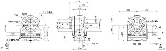 �ɷۉ��C���Üp�������γߴ�
